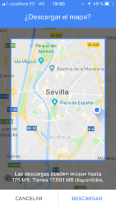 trucos google maps descargar mapas offline