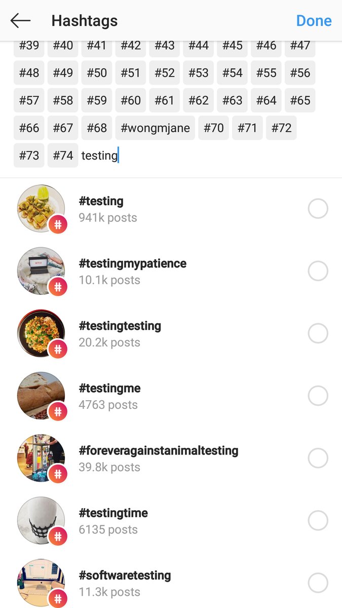 Hashtags en Instagram
