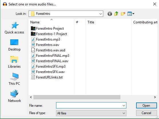 Inserta otra pista completa