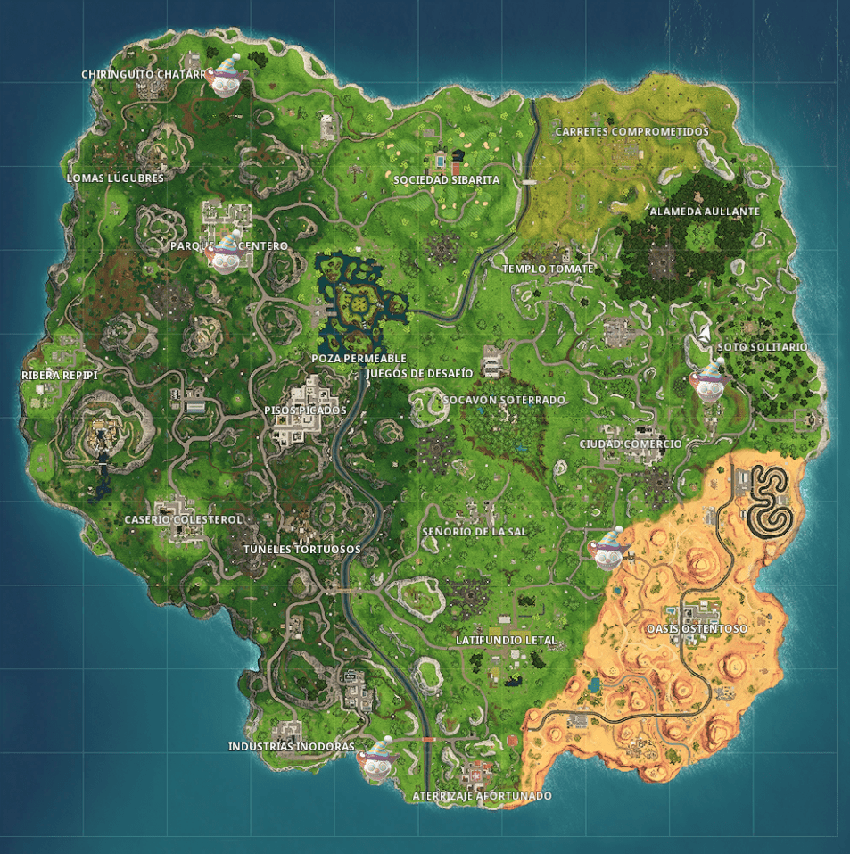 Localización-juegos-de-payaso-de-Fortnite