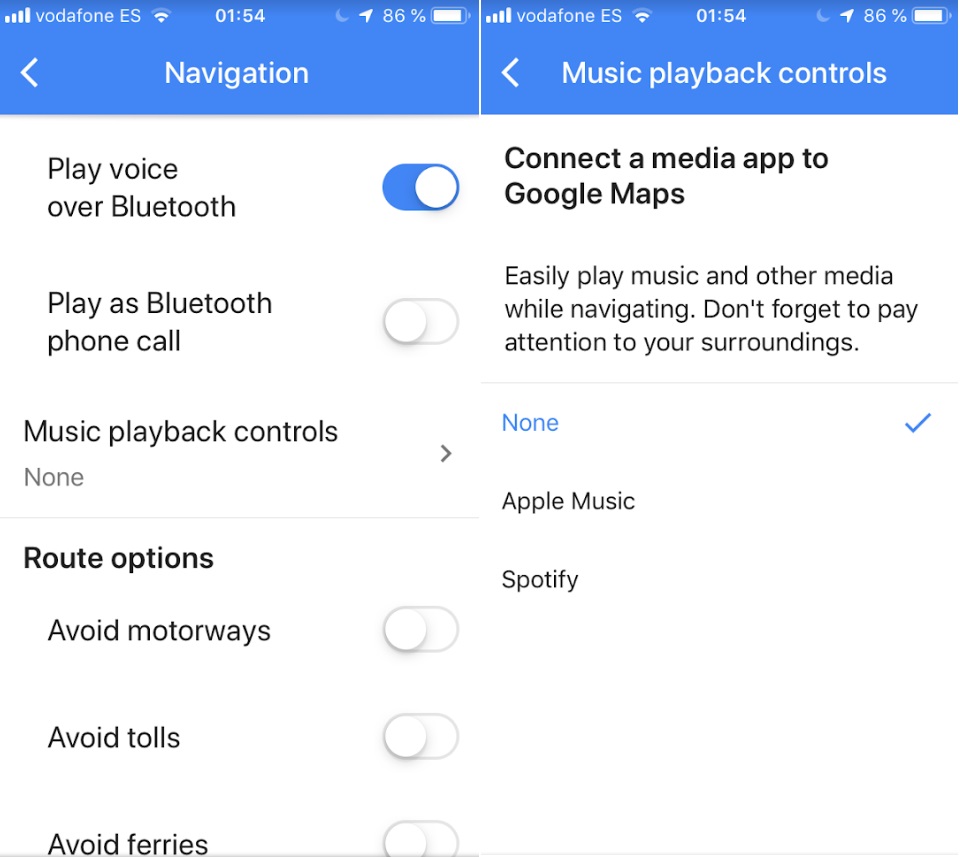 Google Maps: cómo escuchar música sin salir de la app
