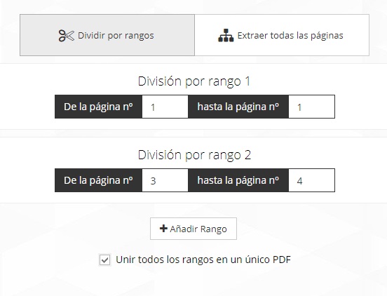 Cómo dividir un archivo PDF