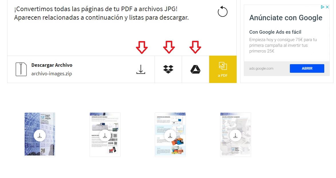 Cómo convertir un documento PDF a JPG
