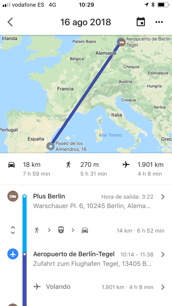historial de recorridos google maps
