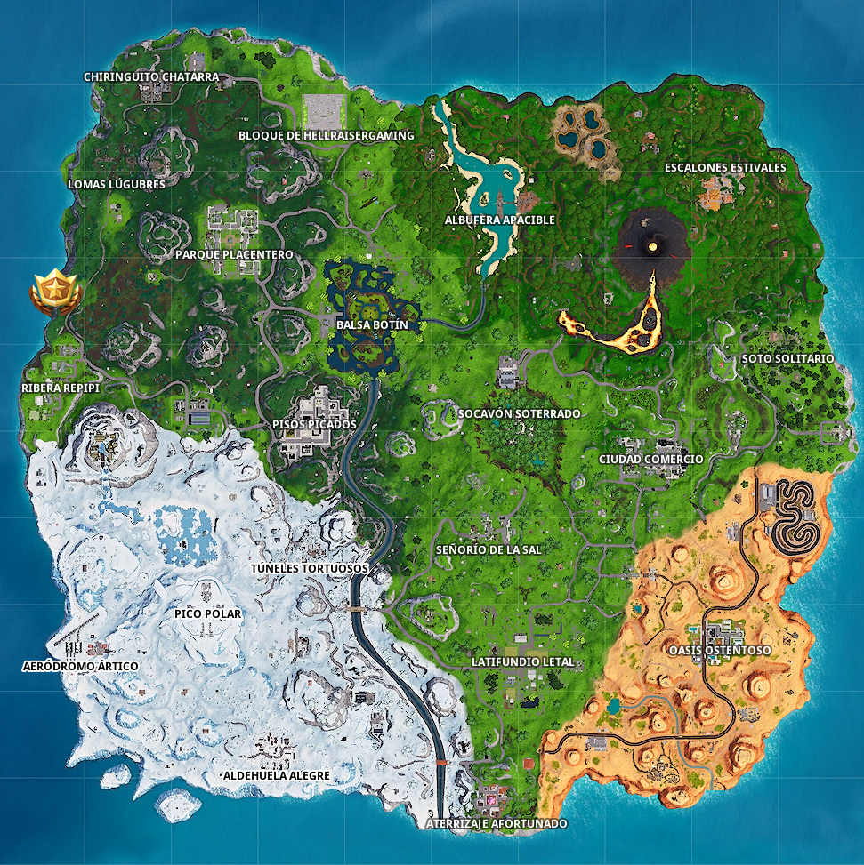 Mapa-fortnite-temporada-8-Estrella-de-Batalla