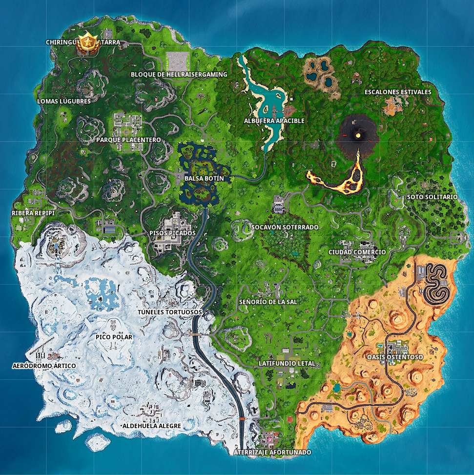 Localización-mapa-Chiringuito-Chatarra-Fortnite