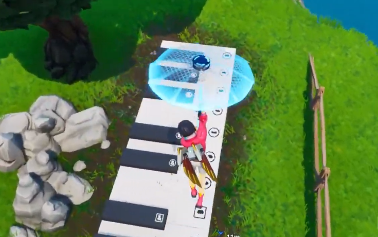 Piano-gigante Fortnite