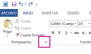 Cómo expandir el portapapeles de Word