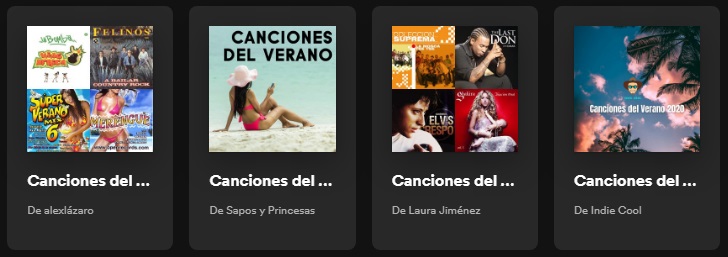 Canciones del verano en Spotify