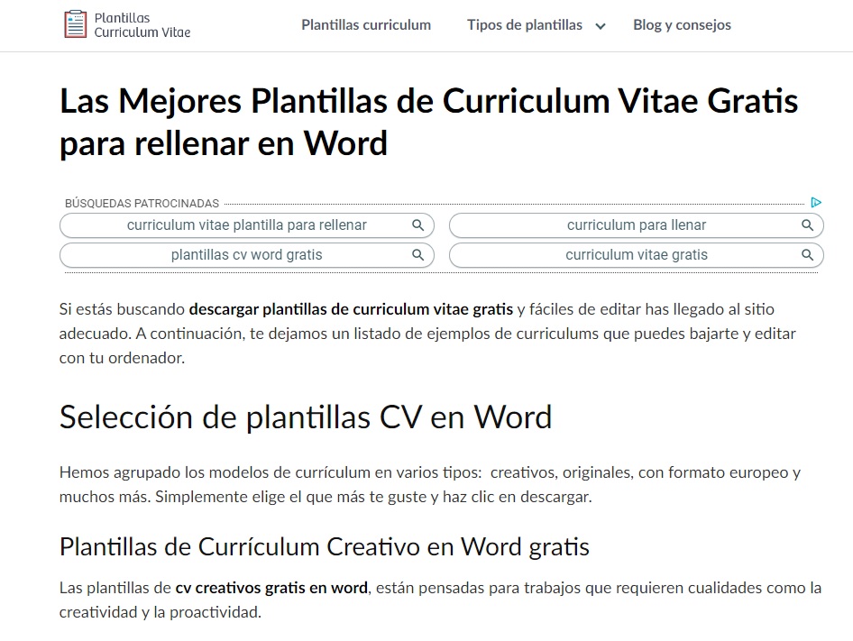 Home de Plantillas Currículum Vitae 10