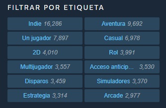 Filtros de Steam