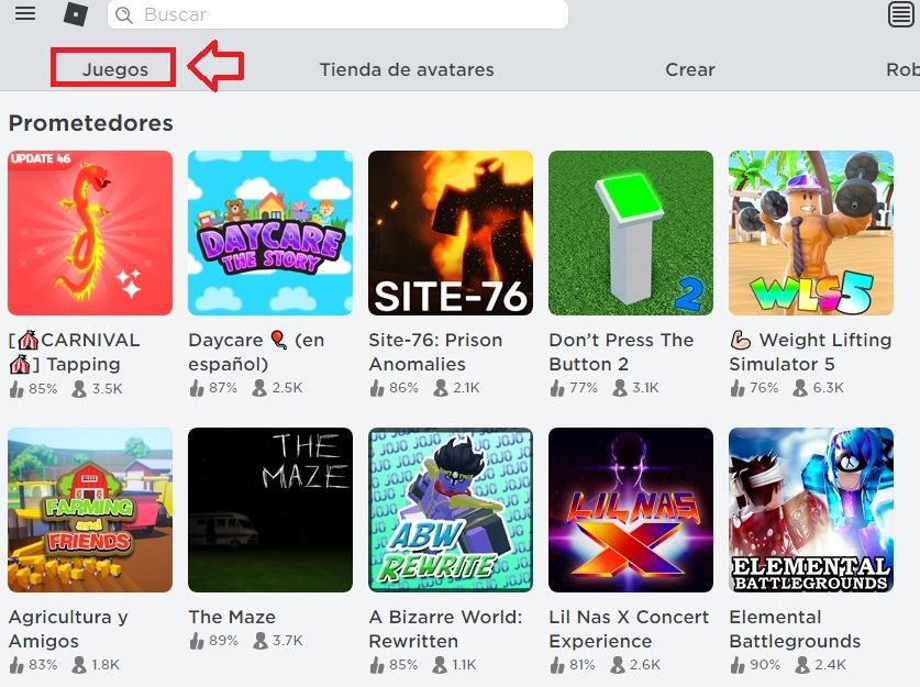Juegos de Roblox