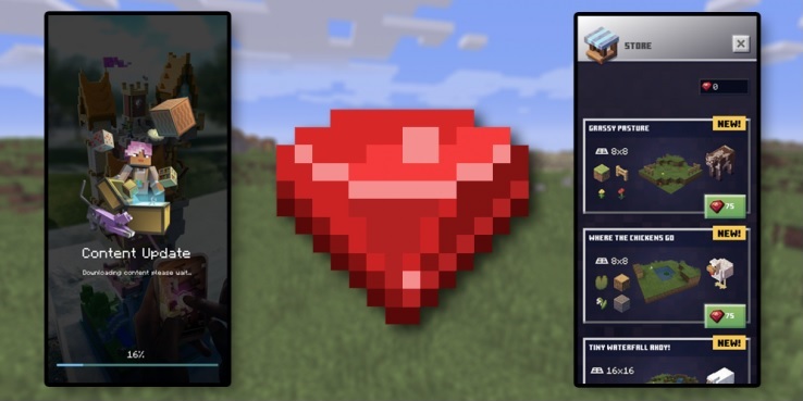 Rubíes en Minecraft Earth