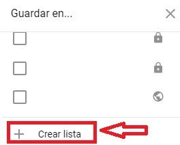 Crear una lista en YouTube