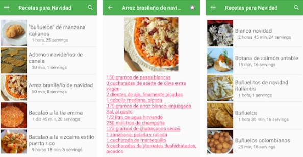 Recetas de Navidad