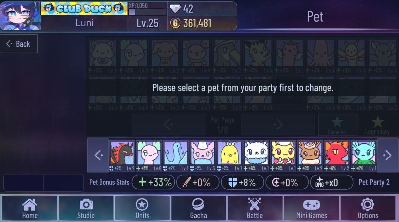 Mascotas en Gacha Club