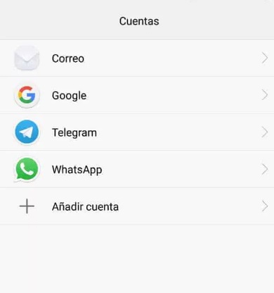 Añadir cuenta de Google