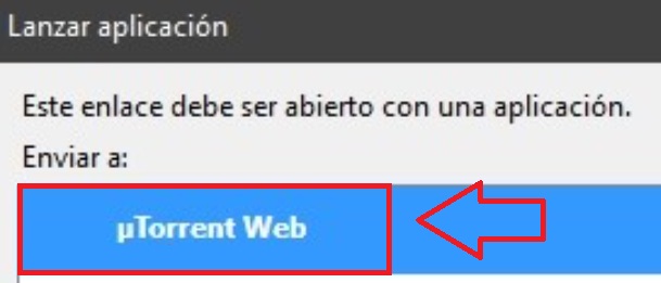 Abrir archivo desde uTorrent Web