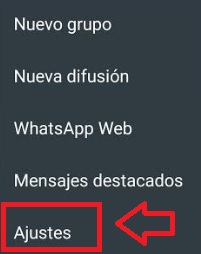 Ajustes de WhatsApp