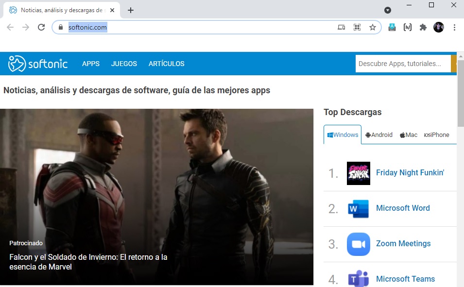 Cambio de la página de inicio de Chrome