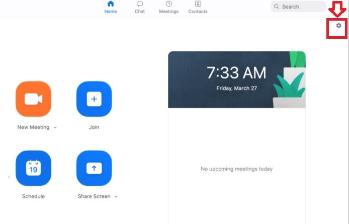 Configuración de Zoom