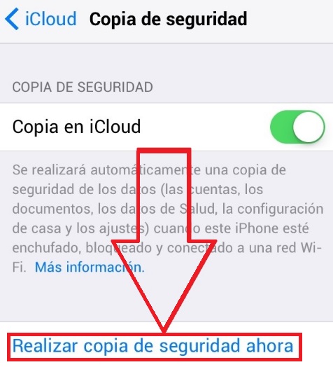 Cómo hacer una copia de seguridad con un iPhone
