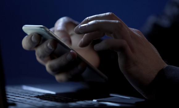 Hacker with WhatsApp