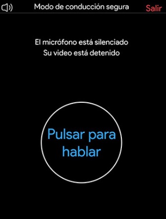 Modo de conducción segura en Zoom