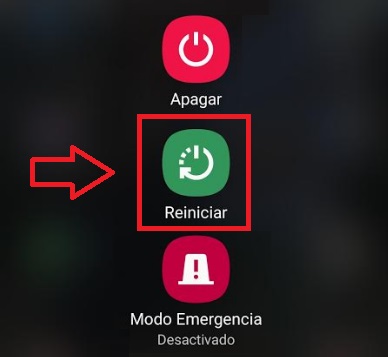 Reiniciar móvil Android
