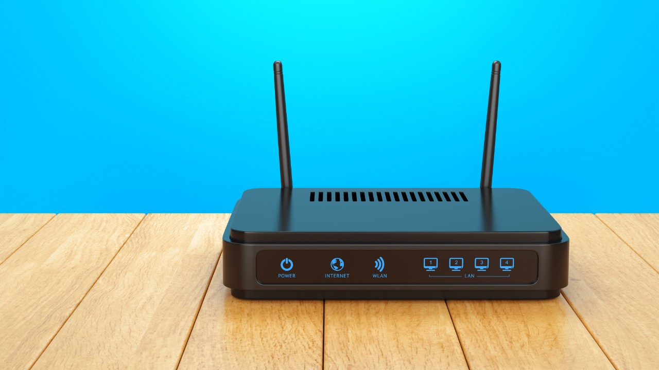 Router sobre una mesa
