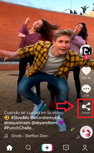 Compartir en Tik Tok
