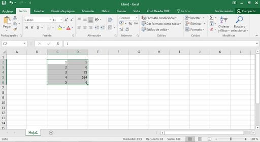 Tabla de Excel
