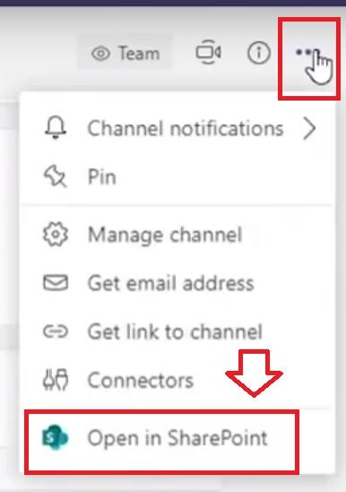 Abrir SharePoint desde Teams