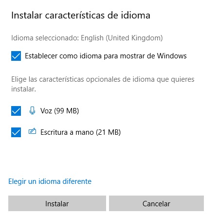 Cómo cambiar el idioma de Windows 10