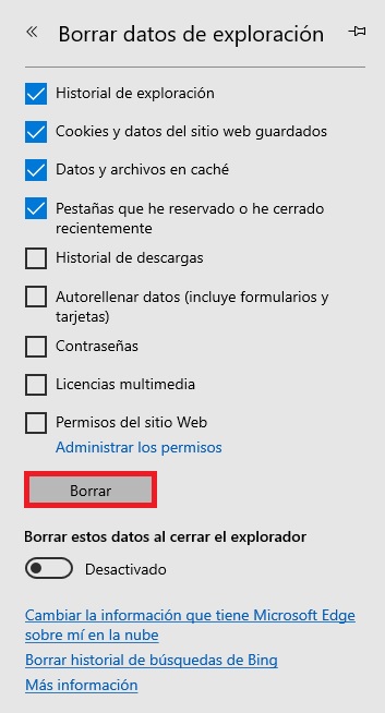 Cómo borrar tu historial de navegación