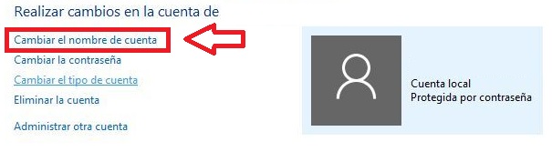 Cómo cambiar el nombre de usuario de Windows 10