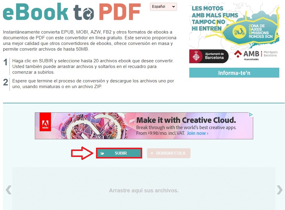 Cómo convertir un archivo EPUB a PDF