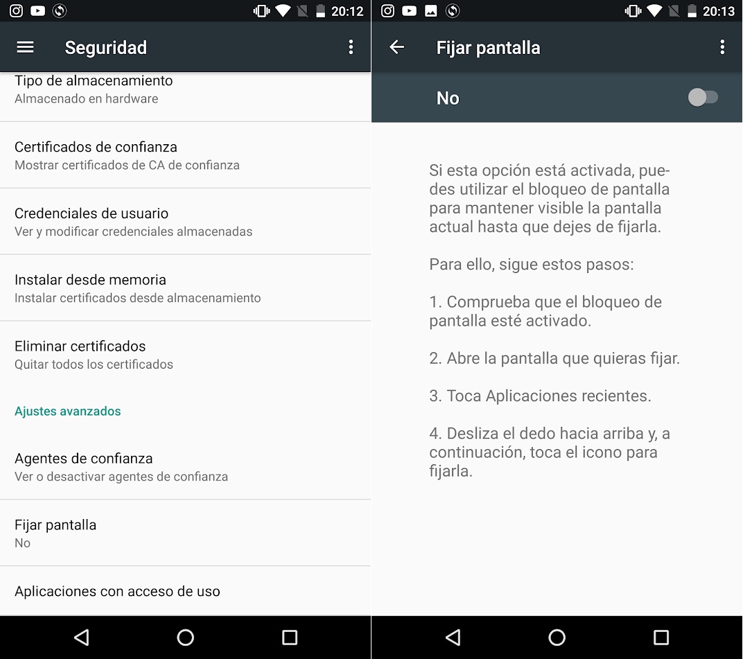 Truco Android: cómo fijar la pantalla para que no te cotilleen