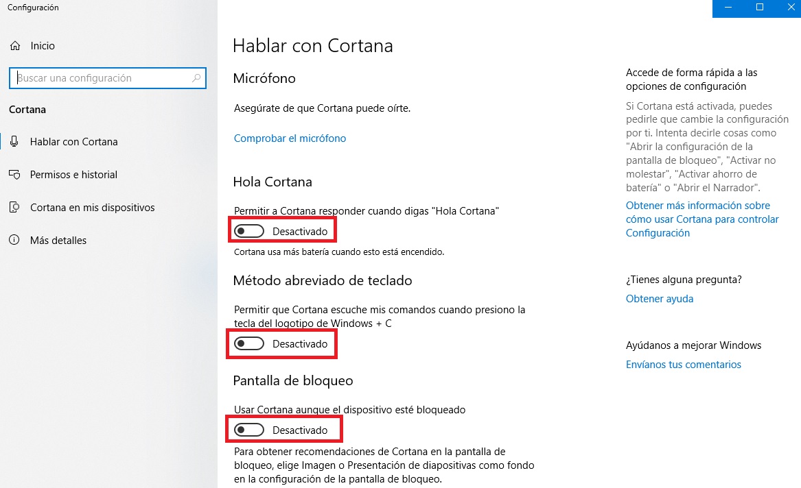 Windows 10: Cómo desactivar a Cortana