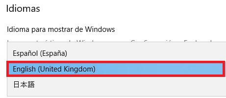 Cómo cambiar el idioma de Windows 10
