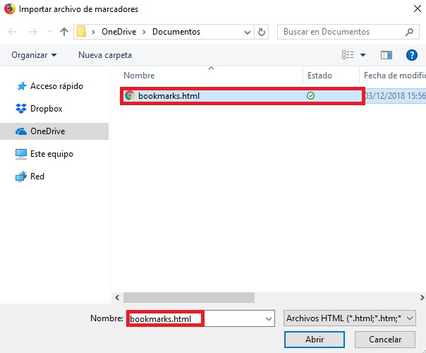 Cómo importar los marcadores de Firefox