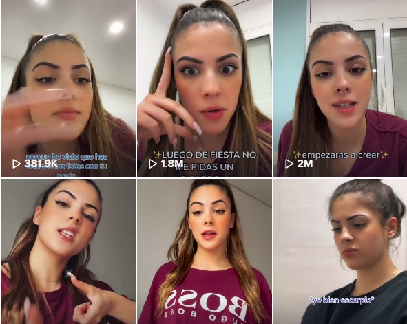 TikTok de Lucía Bellido