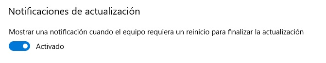 Actualizaciones de Windows 10