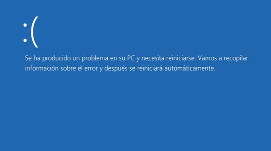 Pantalla azul de Windows 10