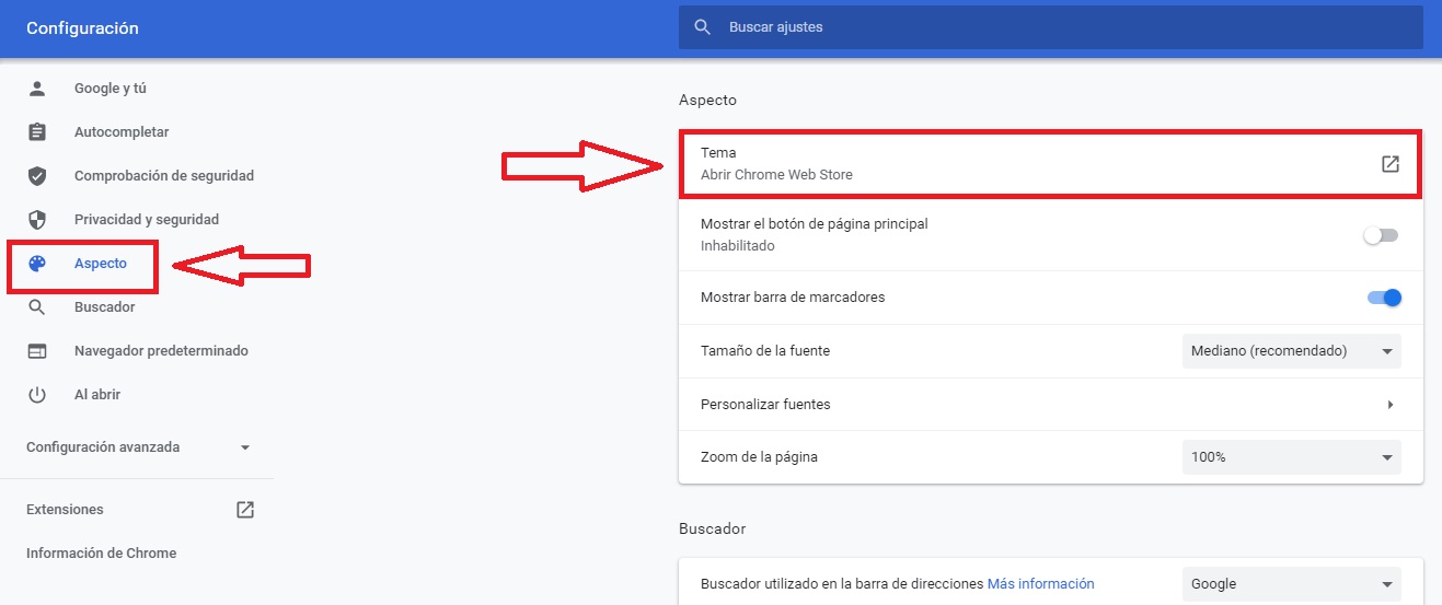 Cómo personalizar Chrome