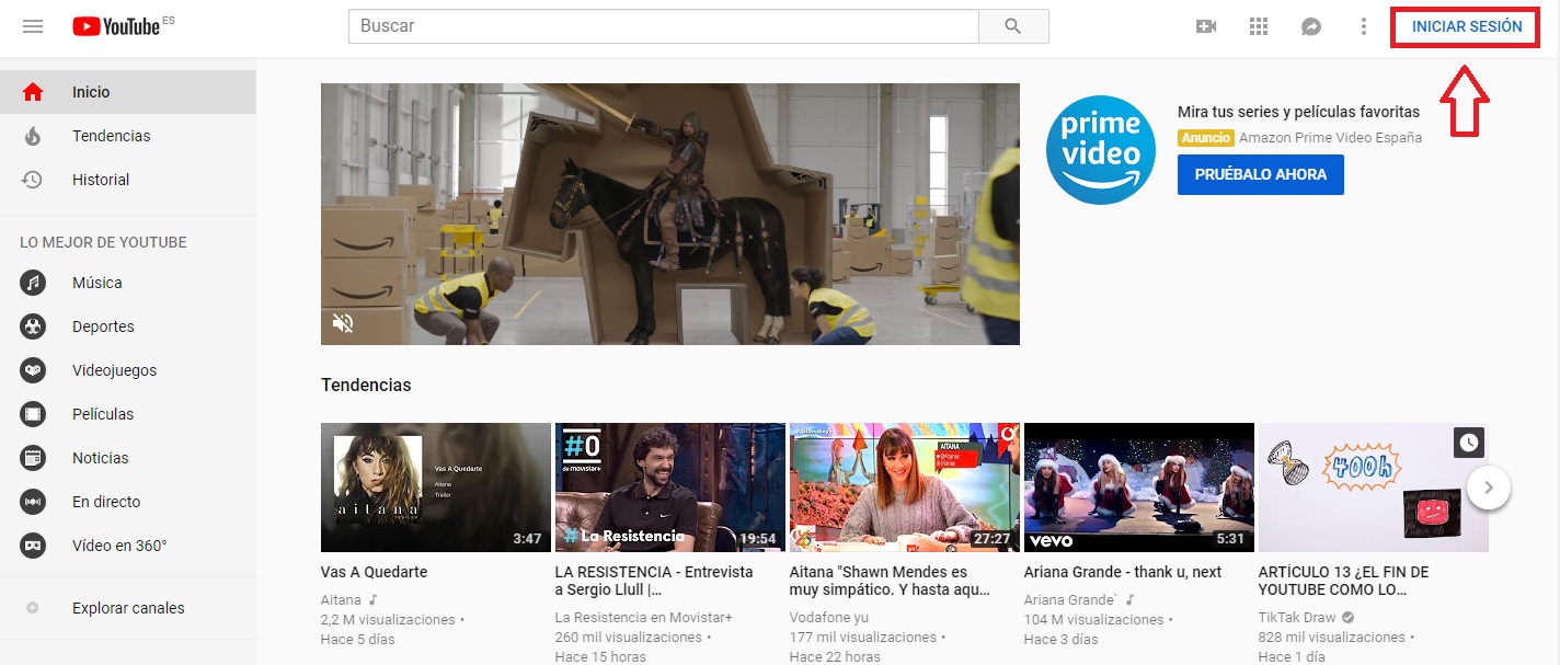 Cómo subir un vídeo a YouTube