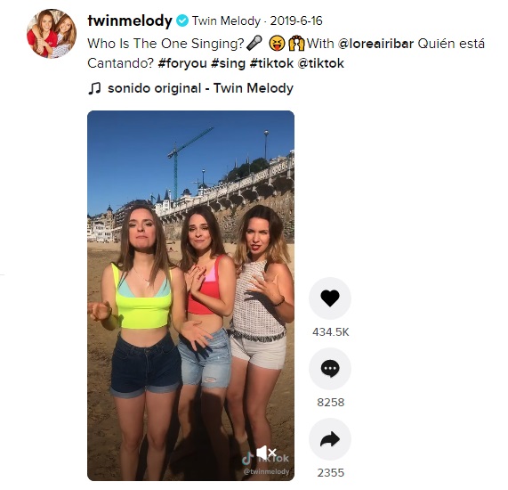 Colaboración en Tik Tok