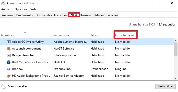 Trucos para acelerar windows 10
