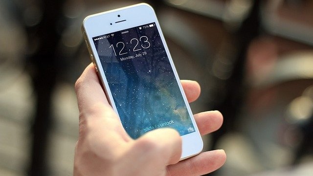 Pantalla bloqueada de un iPhone