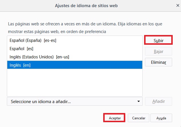 Cómo cambiar el idioma de Firefox